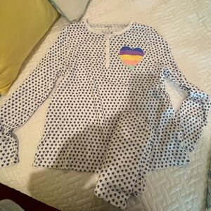 Roller Rabbit blue hearts long set